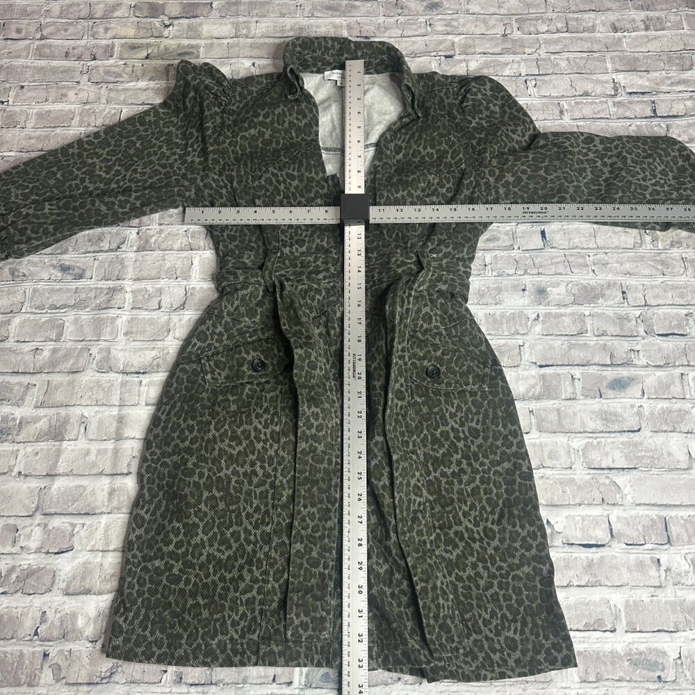 EUC Marissa Webb Mera Animal Print Cotton Canvas Jacket Womens Size 6 - Picture 14 of 15